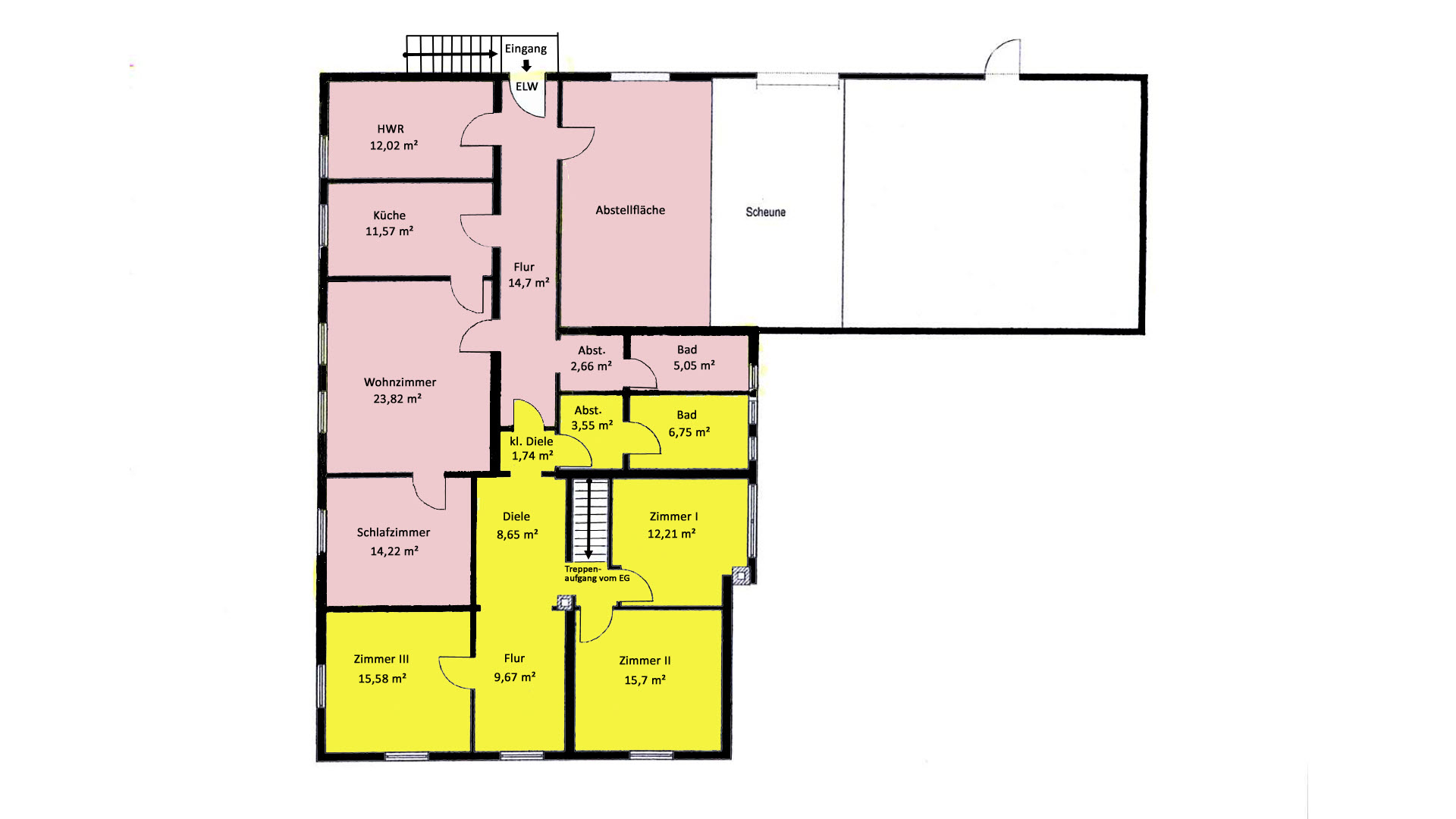 Reichshof-Hahn: 182 m² Nutz- und 157 m² Wochnfläche - Landgasthaus bei A4/Eckenhagen, Grundriss - Dachgeschoss